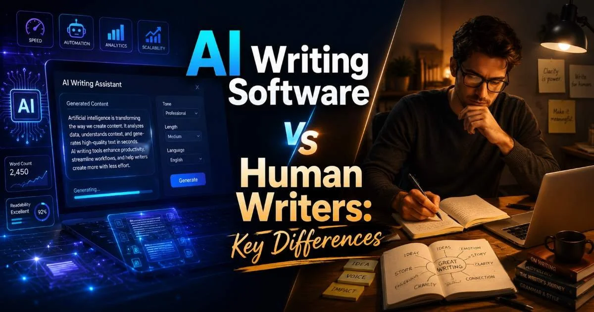 AI Writing Software vs Human Writers: Key Differences